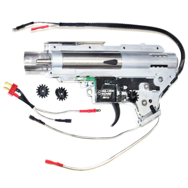 APS SDU 2.0 e-Silver Edge Version 2 V2 Gearbox QD Quick Change Spring System For M4 M16 Series AEG Rifles Airsoft Rear Wired