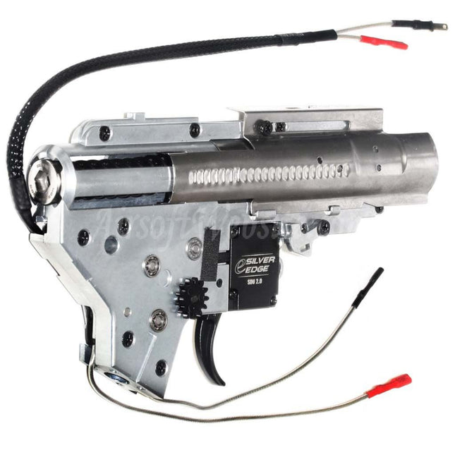 APS SDU 2.0 e-Silver Edge Version 2 V2 Gearbox QD Quick Change Spring System For M4 M16 Series AEG Rifles Airsoft Rear Wired