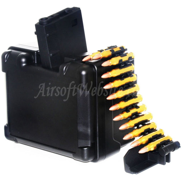 Golden Eagle 2600rd Electric Drum Magazine For Golden Eagle FightLite MCR LMG M4 Series AEG Rifles Airsoft Black