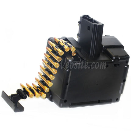 Golden Eagle 2600rd Electric Drum Magazine For Golden Eagle FightLite MCR LMG M4 Series AEG Rifles Airsoft Black