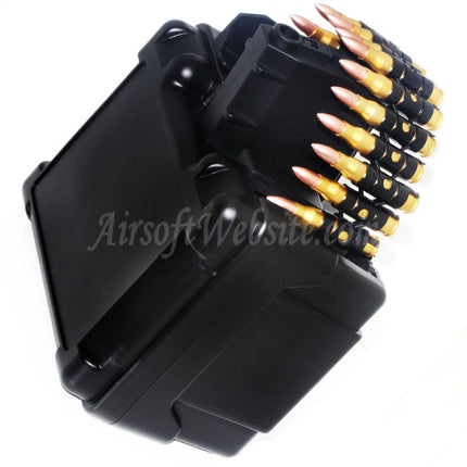 Golden Eagle 2600rd Electric Drum Magazine For Golden Eagle FightLite MCR LMG M4 Series AEG Rifles Airsoft Black