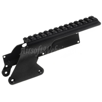 Support de rail supérieur Golden Eagle pour fusil à pompe à essence Golden Eagle Tokyo Marui M870 Airsoft, noir