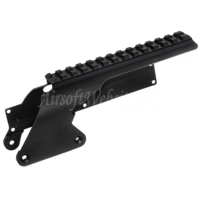 Support de rail supérieur Golden Eagle pour fusil à pompe à essence Golden Eagle Tokyo Marui M870 Airsoft, noir