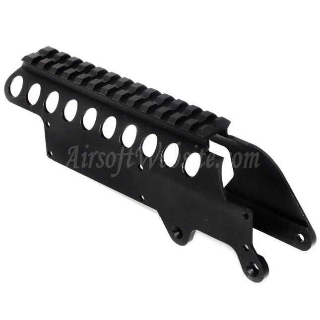 Support de rail supérieur Golden Eagle pour fusil à pompe à essence Golden Eagle Tokyo Marui M870 Airsoft, noir