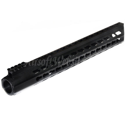 Système de rail de garde-main flottant en aluminium Golden Eagle 390 mm Keymod RAS pour fusils de précision Golden Eagle 3202 M200 Airsoft, noir
