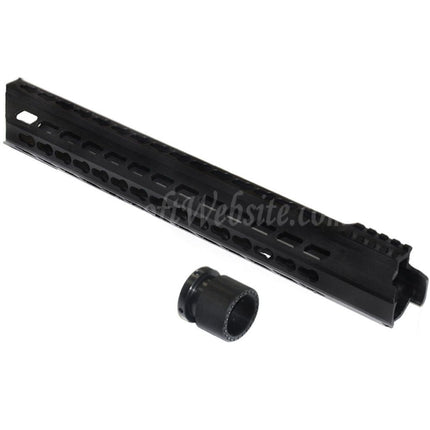 Système de rail de garde-main flottant en aluminium Golden Eagle 390 mm Keymod RAS pour fusils de précision Golden Eagle 3202 M200 Airsoft, noir