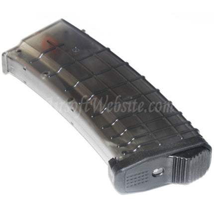 PTS 155rd TPM-AK Mid-Cap Magazine For AK Series AEG Rifles Airsoft Translucent Black