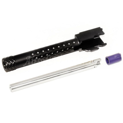 PTS Licensed ZEV Outer Barrel & Laylax Nine Ball 6.00mm Inner Barrel Set for ISSC M22 EMG SAI BLU Lonewolf ZEV G&P P80 AW WE Tokyo Marui G17 Series GBB Pistols Airsoft