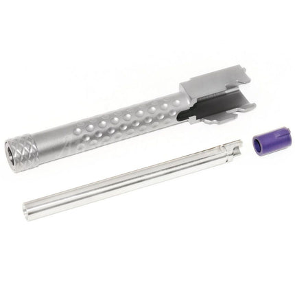 PTS Licensed ZEV Outer Barrel & Laylax Nine Ball 6.00mm Inner Barrel Set for ISSC M22 EMG SAI BLU Lonewolf ZEV G&P P80 AW WE Tokyo Marui G17 Series GBB Pistols Airsoft