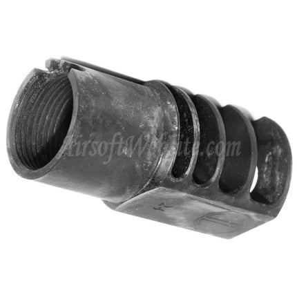 5KU 63mm RRD-4C Mündungsfeuerbremse Flash Hider Für +24mm CW Rechtsgewinde Lauf Gewehre Airsoft Schwarz