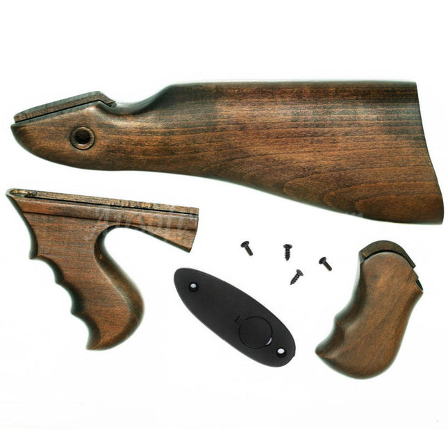 King Arms Real Wood Conversion Kit For King Arms Thompson M1928 Chicago Series AEG Rifles Airsoft