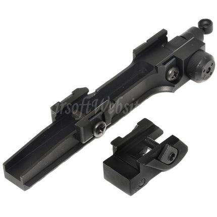 Ensemble de rails de visée rabattables DOUBLE BELL KAC pour fusils AEG GBB série G36, noir