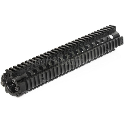 Système de rail de garde-main CYMA 304 mm en aluminium style MK18 RAS pour fusils CYMA M4 M16 AEG Airsoft noir