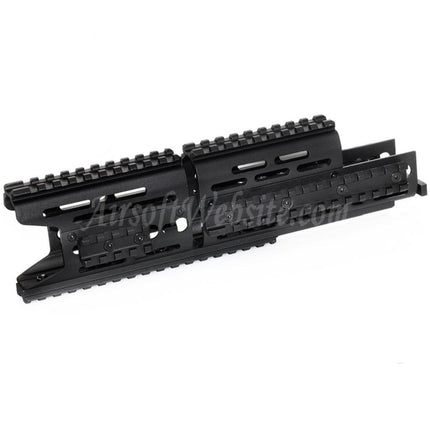 CYMA 276mm Aluminum AK Modular KeyMod RIS Handguard Rail System for CYMA E&L Tokyo Marui AK Series AEG Rifles Airsoft Black