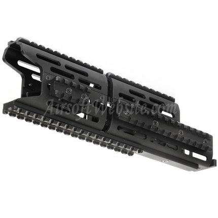 CYMA 276mm Aluminum AK Modular KeyMod RIS Handguard Rail System for CYMA E&L Tokyo Marui AK Series AEG Rifles Airsoft Black