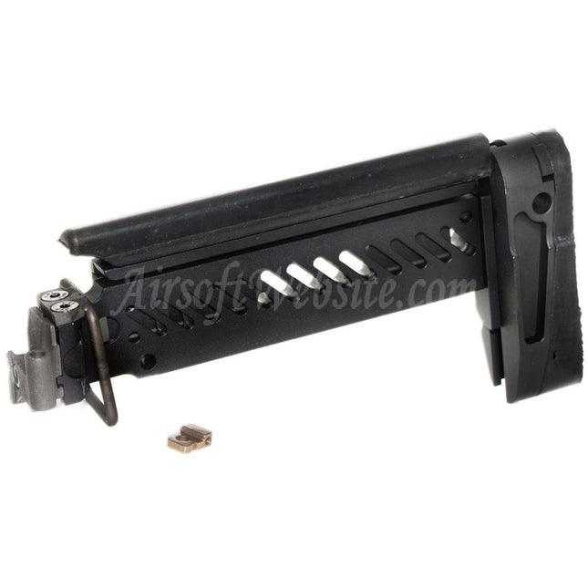 Crosse pliante latérale 5KU PT-1 AK pour fusils CYMA D-Boys LCT GHK Tokyo Marui AK Series AEG GBB Airsoft Noir