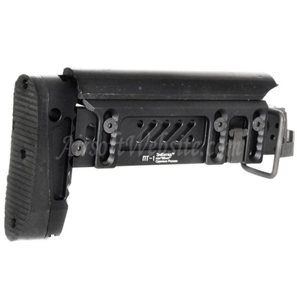 Crosse pliante latérale 5KU PT-1 AK pour fusils CYMA D-Boys LCT GHK Tokyo Marui AK Series AEG GBB Airsoft Noir