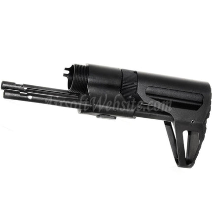 5KU PDW Retractable Sliding Stock for GHK VFC WE (WE-TECH) WA M4 Series GBB Rifles Airsoft Black