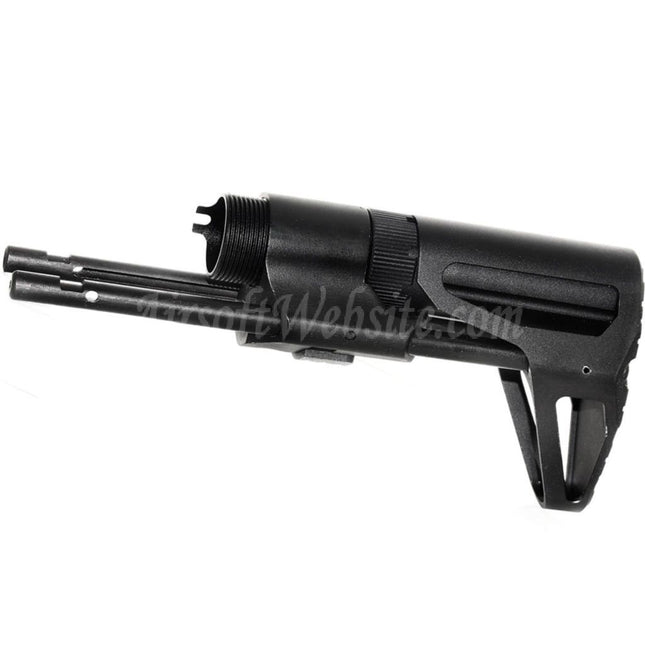 Crosse coulissante rétractable 5KU PDW pour fusils GHK VFC WE (WE-TECH) WA M4 série GBB Airsoft Noir