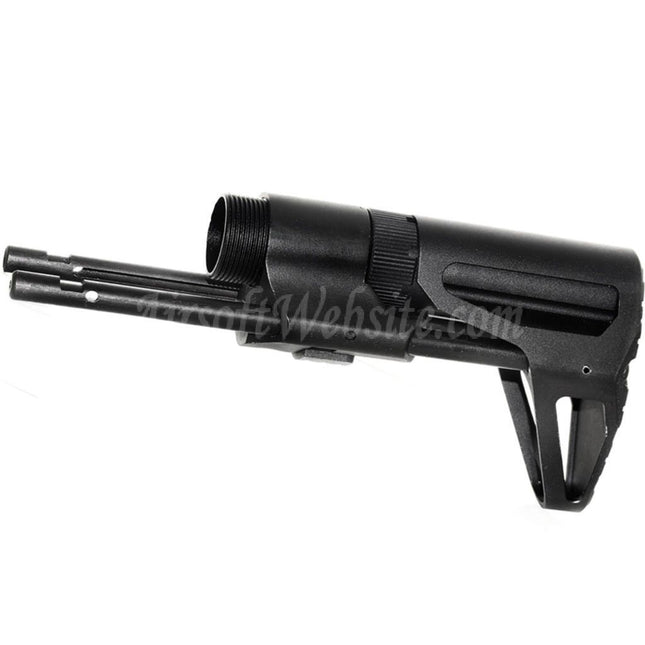 Crosse coulissante rétractable 5KU PDW pour fusils Tokyo Marui M4 MWS GBB Airsoft Noir