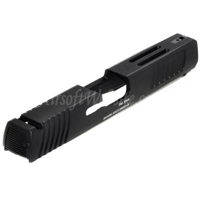 Culasse en aluminium APS pour pistolets APS Shark Series 6 mm et 4,5 mm GBB Airsoft Noir