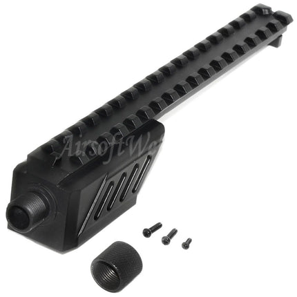 Rail de fixation pour extension de canon CYMA 187 mm pour pistolets AEG CYMA CM127 G18C AEP Airsoft