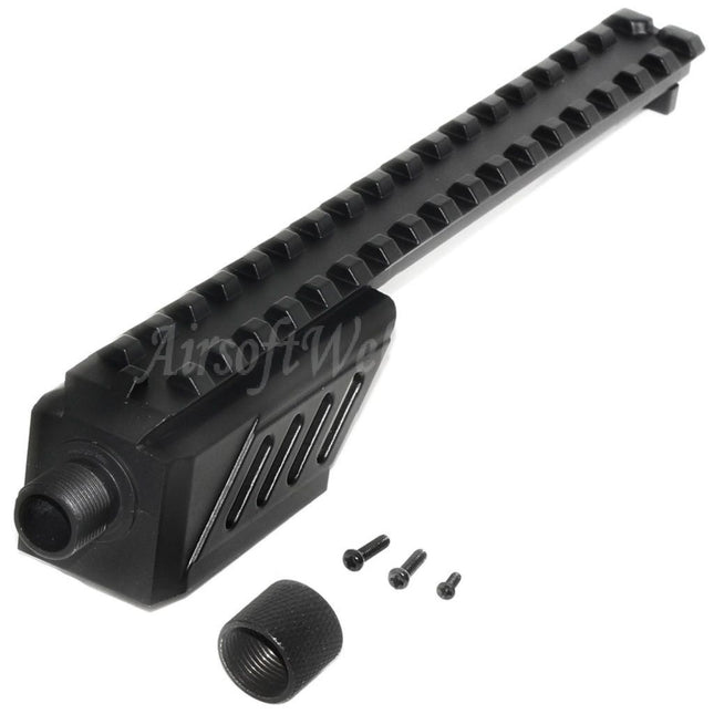 CYMA 187mm Barrel Extension Attachment Rail Mount For CYMA CM127 G18C AEP AEG Pistols Airsoft
