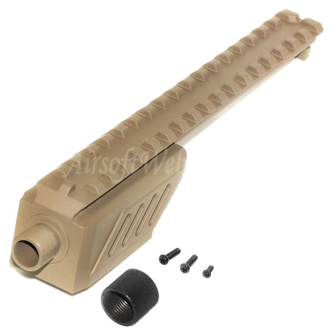 CYMA 187mm Barrel Extension Attachment Rail Mount For CYMA CM127 G18C AEP AEG Pistols Airsoft