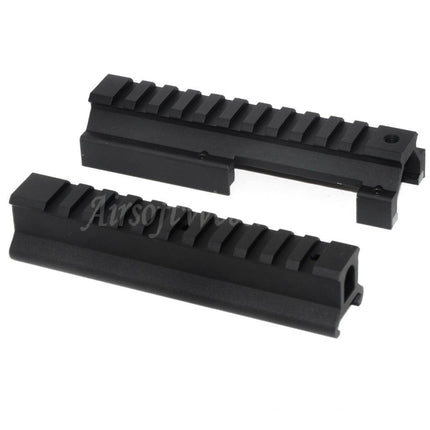 Kit de montage de lunette de visée CYMA 130 mm haut/bas 20 mm pour fusils AEG CYMA Tokyo Marui VFC MP5 série GBB Airsoft noir
