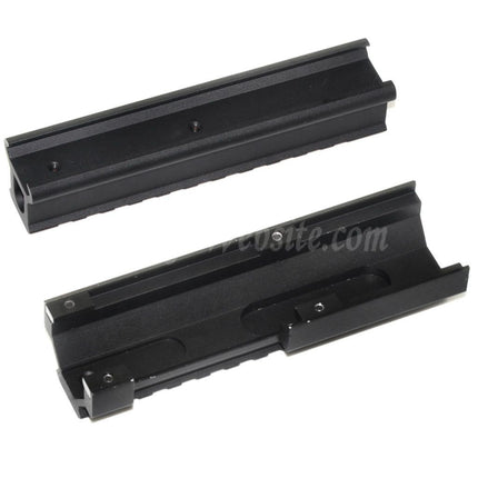 Kit de montage de lunette de visée CYMA 130 mm haut/bas 20 mm pour fusils AEG CYMA Tokyo Marui VFC MP5 série GBB Airsoft noir