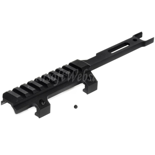Site web Airsoft : Support de lunette de visée rallongé de 215 mm pour fusils AEG CYMA Tokyo Marui série MP5K, noir