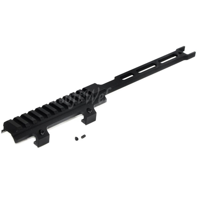 Site web Airsoft : support de lunette de visée rallongé de 295 mm pour fusils AEG CYMA Tokyo Marui série MP5, noir