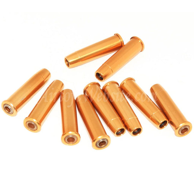 DOUBLE BELL 10pcs Set Metal Shell Cartridge For DOUBLE BELL M1894 Winchester Shell Ejecting Rifles Airsoft