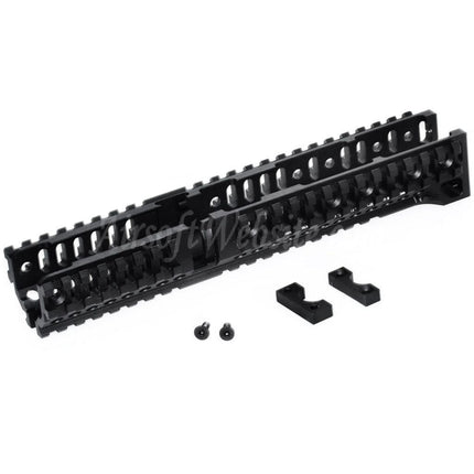 Système de rail de garde-main inférieur long 5KU CNC 254 mm style B30 pour fusils AEG CYMA AKM AK74 AK102 AK104 AK105 série AK Airsoft noir