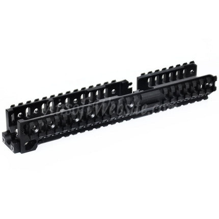 Système de rail de garde-main inférieur long 5KU CNC 254 mm style B30 pour fusils AEG CYMA AKM AK74 AK102 AK104 AK105 série AK Airsoft noir