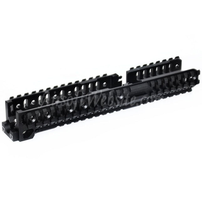 Système de rail de garde-main inférieur long 5KU CNC 254 mm style B30 pour fusils AEG CYMA AKM AK74 AK102 AK104 AK105 série AK Airsoft noir