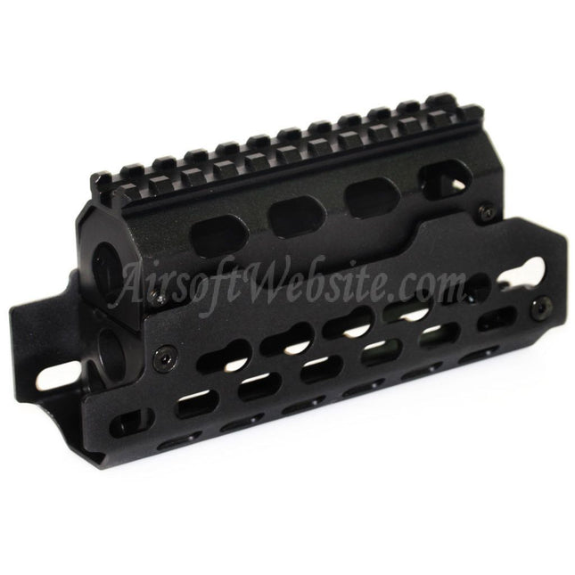 Système de rail de garde-main CYMA en aluminium KeyMod pour fusils AEG GBB de la série AK74U, noir