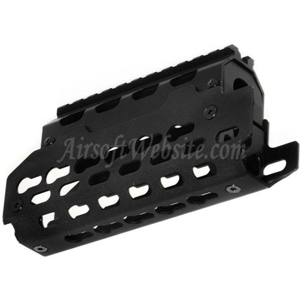 Système de rail de garde-main CYMA en aluminium KeyMod pour fusils AEG GBB de la série AK74U, noir