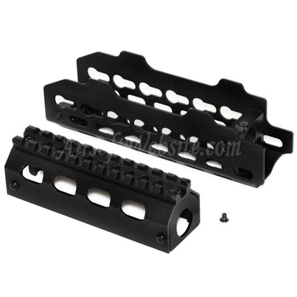 Système de rail de garde-main CYMA en aluminium KeyMod pour fusils AEG GBB de la série AK74U, noir