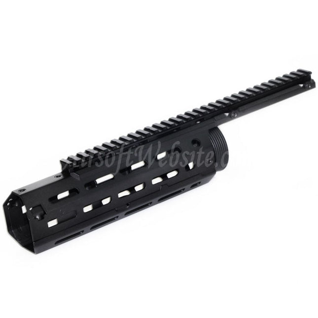 Système de rail de garde-main CYMA 360 mm M-LOK pour fusils AEG série M4 M16 Airsoft Noir