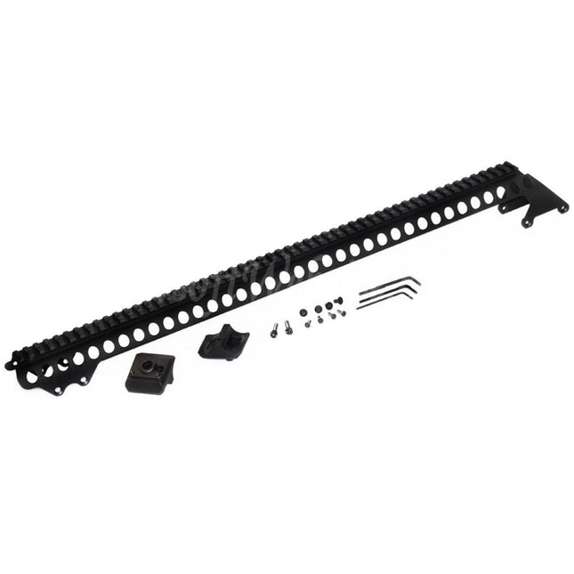 Rail supérieur en aluminium CYMA 537 mm pour fusil de chasse CYMA Tokyo Marui série M870, noir
