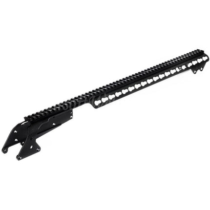 Rail supérieur KeyMod en aluminium CYMA 537 mm avec porte-cartouches 6 cartouches pour fusil de chasse CYMA Tokyo Marui série M870, noir