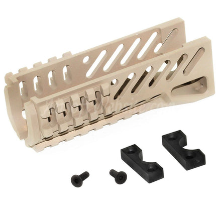 5KU CNC 119mm B-11 Classic Lower Handguard Rail System For D-Boys LCT GHK Tokyo Marui AKS-74U Series AEG GBB Rifles Airsoft
