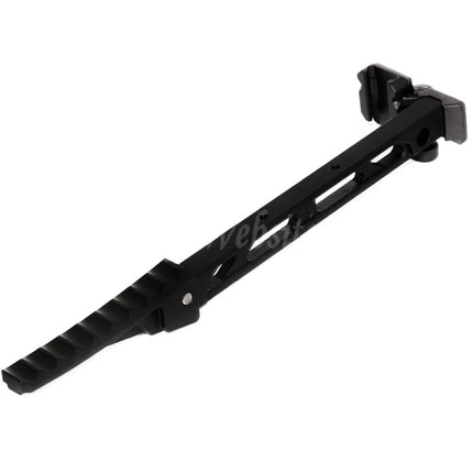 Crosse 5KU 198 mm style AB-8 avec plaque de couche mécanique pliable pour fusils à rail Picatinny 1913, noir Airsoft