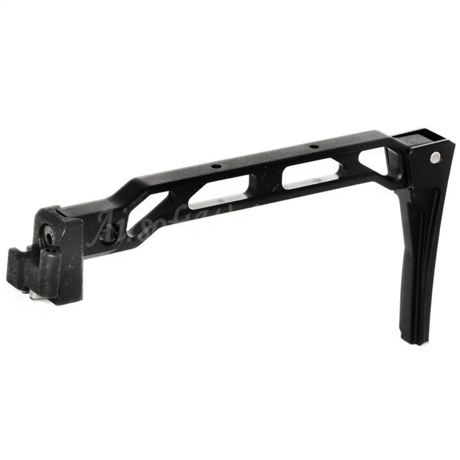 Crosse 5KU 198 mm style AB-8R avec plaque de couche pliable pour fusils D-Boys GHK LCT CYMA AK Series Airsoft Noir