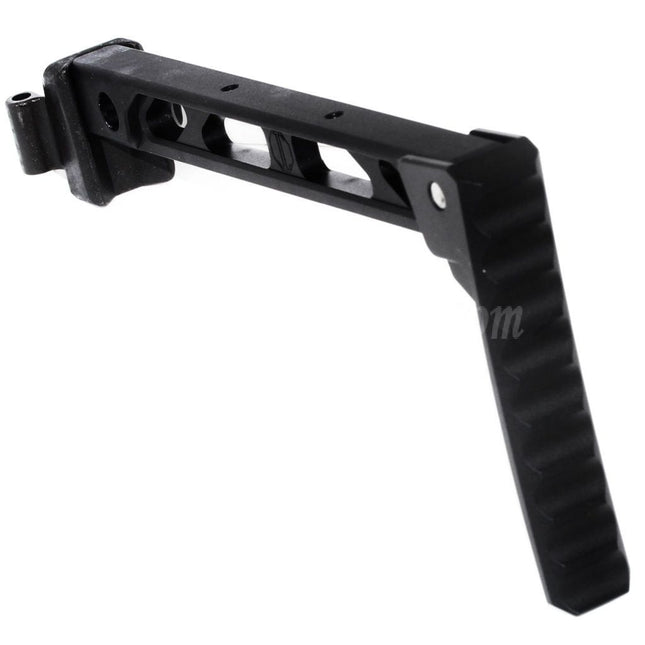 Crosse 5KU 198 mm style AB-8 avec plaque de couche pliable pour fusils D-Boys GHK LCT CYMA AK Series Airsoft Noir