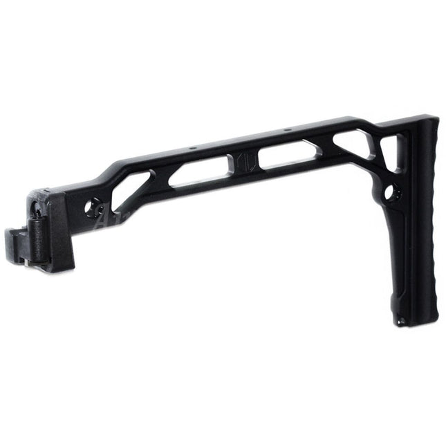 Crosse à plaque de couche 5KU 206 mm style SS-8R pour fusils D-Boys GHK LCT CYMA AK Series Airsoft Noir