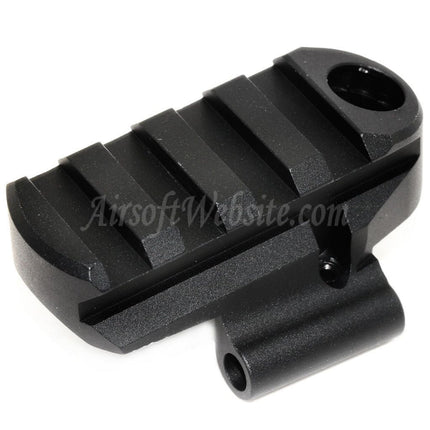 Adaptateur de base de crosse Picatinny 5KU M1913 avec trou pour sangle QD pour fusils CYMA D-Boys LCT GHK AK Series Airsoft Noir