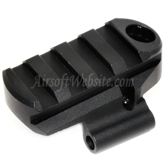 Adaptateur de base de crosse Picatinny 5KU M1913 avec trou pour sangle QD pour fusils CYMA D-Boys LCT GHK AK Series Airsoft Noir
