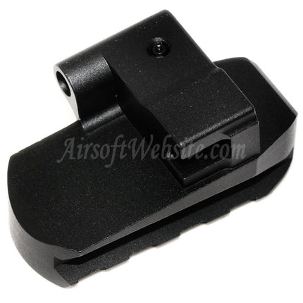 Adaptateur de base de crosse Picatinny 5KU M1913 avec trou pour sangle QD pour fusils CYMA D-Boys LCT GHK AK Series Airsoft Noir